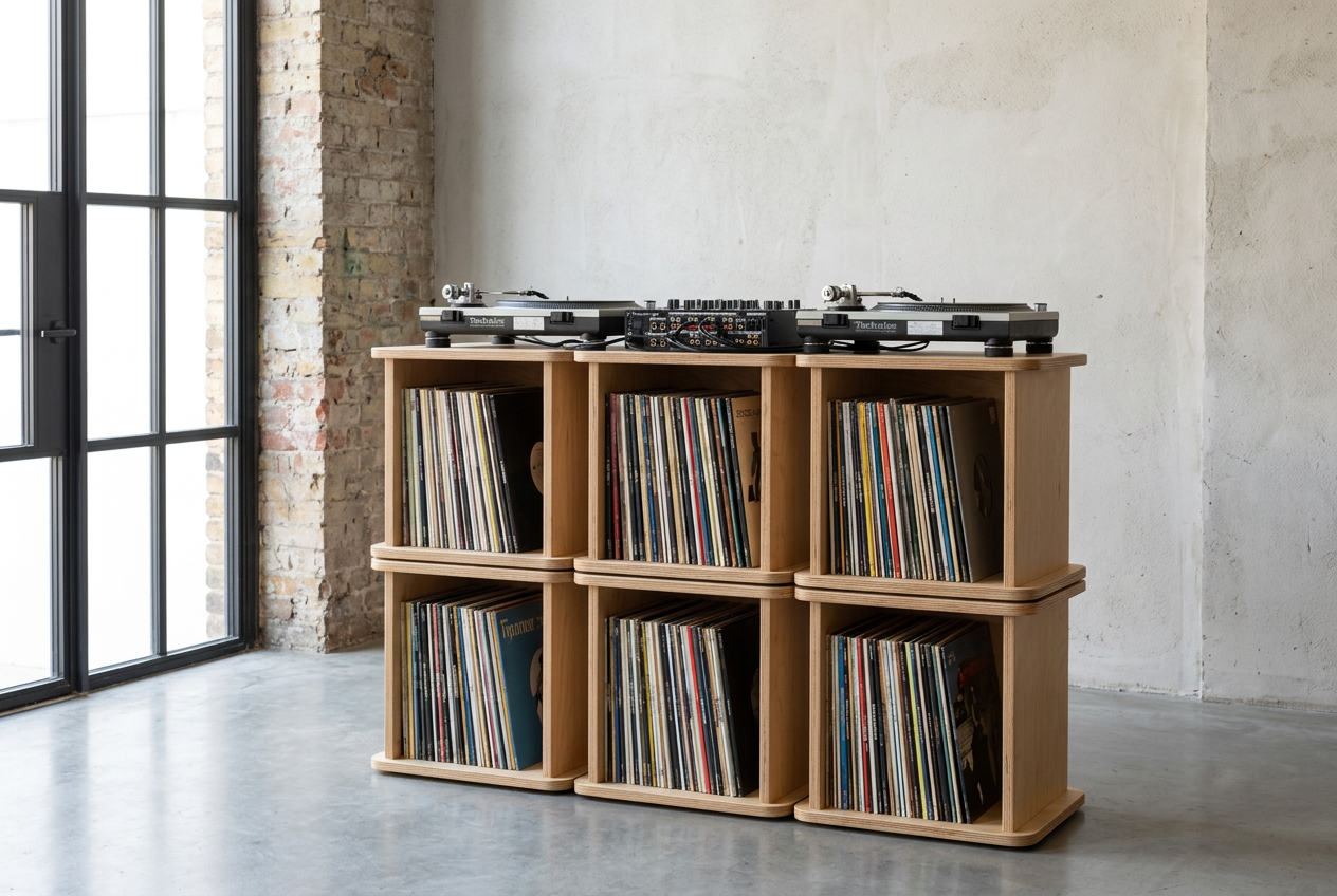 The DJ booth — 6 modules · 1350 × 972 mm